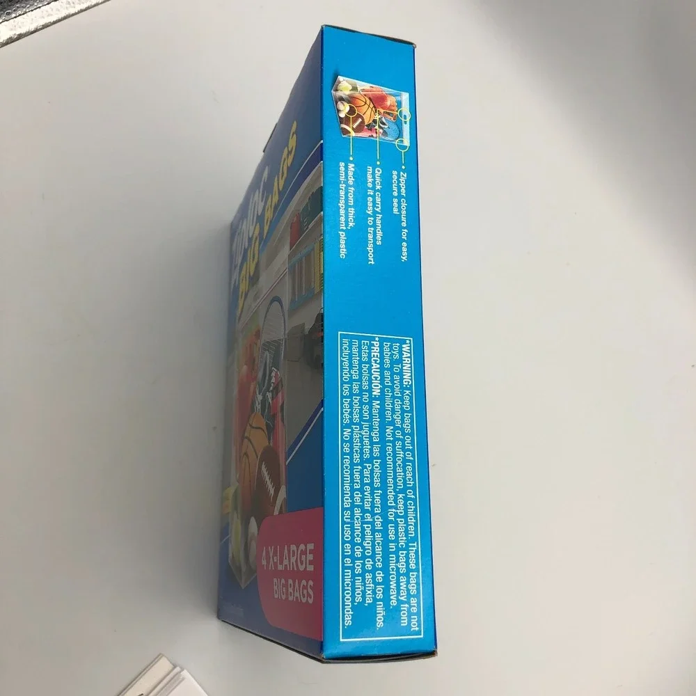 Ziploc Big Bag 4 Count XL 10 Gallon 2'x20